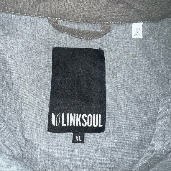 Linksoul Boardwalker Half-Zip Windbreaker Men’s XL Grey NWT - Picture 6 of 7